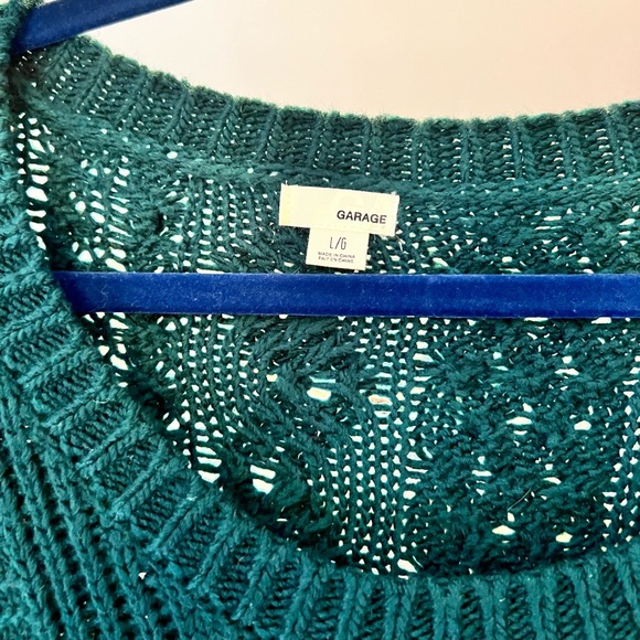 Garage Green Fall/Winter Throw Sweater - Picture 2 of 5